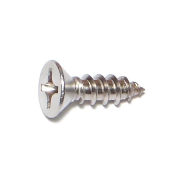 Midwest Fastener Sheet Metal Screw, #12 x 3/4 in, 18-8 Stainless Steel Flat Head Phillips Drive, 50 PK 53580 - main